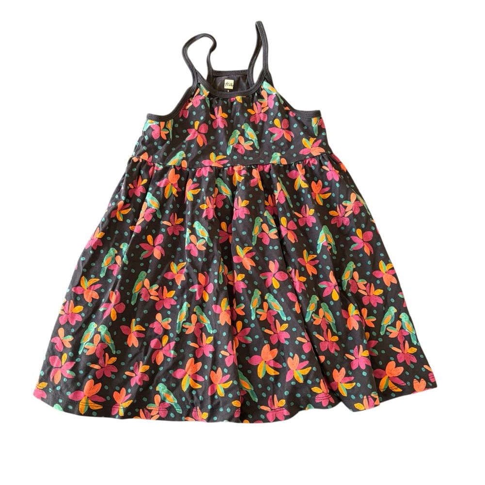 Tea Collection Floral Sundress Birds and Flowers Size 5